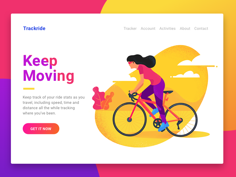 Cycling ui ux design vector flat illustration for web app – Product Design by Afsal CMK Cycling ui ux design vector flat illustration for web app – Product Design by Afsal CMK